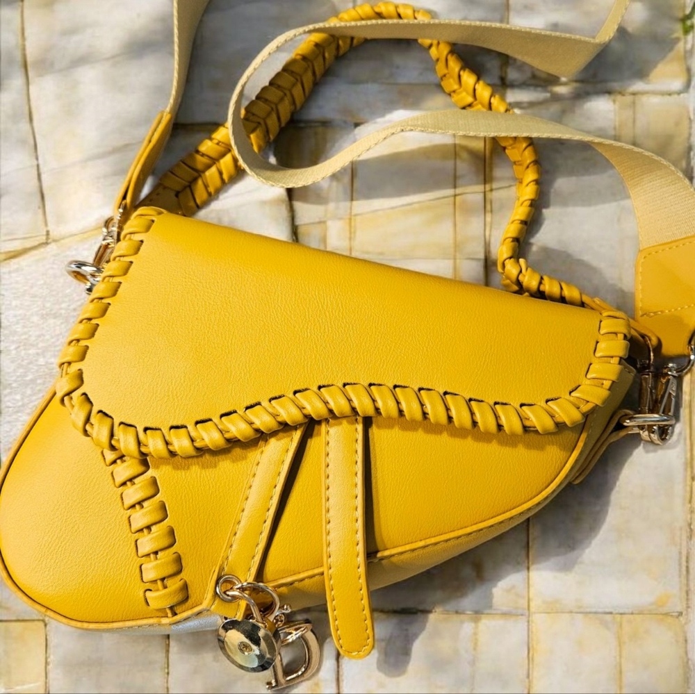 SPRING SALE!! Yellow Commuter Designer Women's Bag